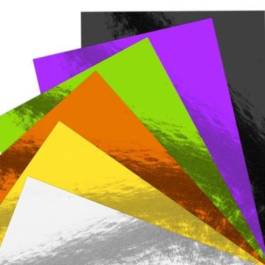 Imagem de Pacote com 30 folhas de papel cartolina metálica, 20 x 30 cm, papel brilhante espelhado colorido 250 g/m² para artes e artesanato, decorativos, convites para casamentos e aniversários, materiais para