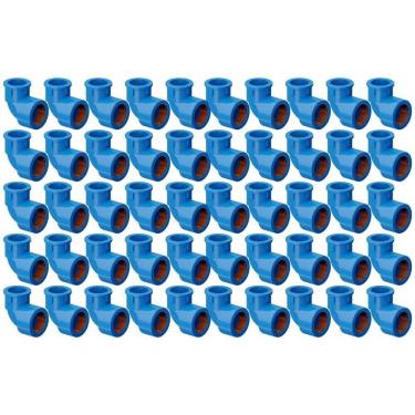 Imagem de Kit 50 Joelho Soldável Com Bucha Latão 90º 25Mm X 1/2 Tigre