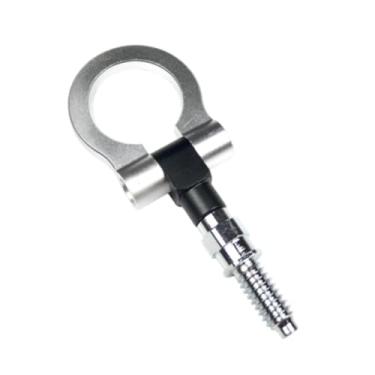 Imagem de Generic Carro dobrável reboque de reboque reboque de trailer anel fácil barra de reboque para carros a maioria dos tipos de veículos SUV Auto Repair Parte, Prata