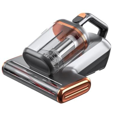 Imagem de WFFOIFL Aspirador de colchão com sucção de 400W/15Kpa potente copo duplo, 99,9% de filtragem para cama aspirador de pó com UV e ultrassônico, aspiradores portáteis para sofá/cama/superfície de tecido