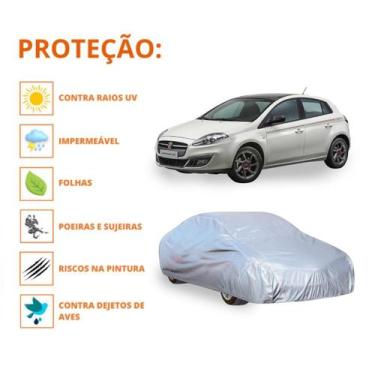 Imagem de Capa Cobrir Carro Fiat Bravo Protege Qualidade Impermeável - Mosaner S