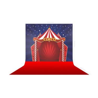 Imagem de Fundo Fotografico em Tecido Circo Tapete Vermelho -150x170cm - CoreDec