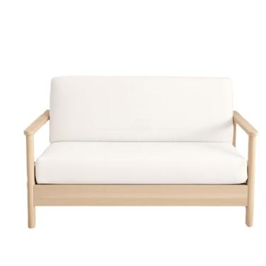 Imagem de Capas de futon tamanho solteiro – Capas de futon 100% algodão – Capa de sofá dobrável sem braços – Capa de colchão futon tamanho solteiro para sofá-cama Futon – Capa de sofá futon com zíper, branca