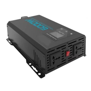 Imagem de 60v to 220v,Inversor de energia de onda senoidal pura de alta potência 12V 24V 48V DC para 220V AC Converter, 6000W Peak Car Inverter com display LED para carro/RV Home