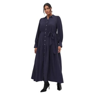 Imagem de City Chic Vestido feminino plus size - Romie, Azul marino, 48