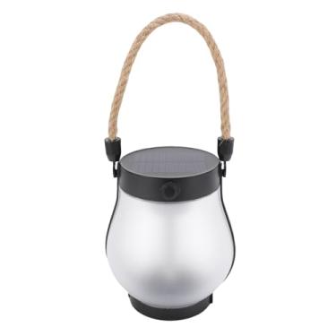 Imagem de Cryfokt Lanterna Solar, Luzes Solares Penduradas Com Luz Quente, Lâmpada Solar de Corda de Cânhamo Luz à Prova de Chuva Decoram para o Jardim Ao Ar Livre Varanda de Mesa, 400mAh Li