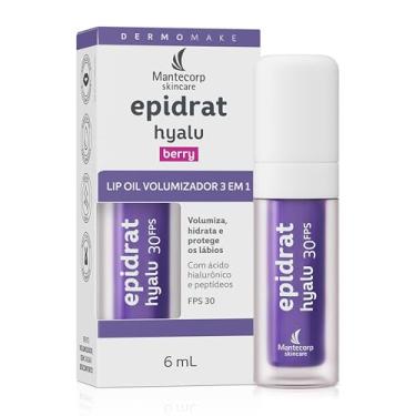 Imagem de Hidratante Labial Volumizador Epidrat Hyalu Lip Oil Berry FPS30 6ml Mantecorp Skincare