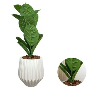 Imagem de Planta Ficus Artificial Jiboia Com Vaso Origami Polietileno - PlantaIm