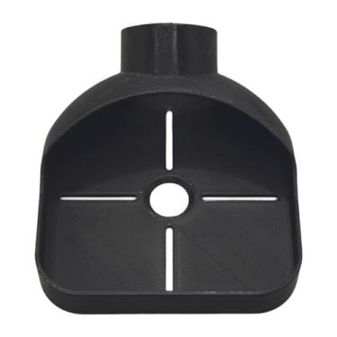 Imagem de MERIGLARE Coletor de pó de furadeira com guia, montagem simples, universal para drywall, placa de teto, versátil, reutilizável, 8,5 x 10,3 cm, acessórios, Preto