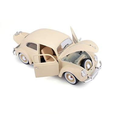 Imagem de Maisto Miniatura Colecionável 1:18 1955 Volkswagen Kafer Beetle Beige