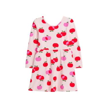 Imagem de GAP Vestido de malha de manga comprida para bebês meninas, Apple 1, 2 Anos