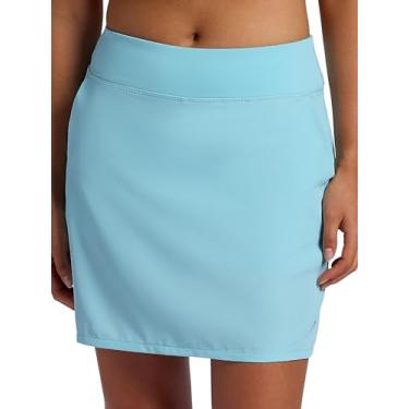 Imagem de Head Short feminino de golfe, ajuste padrão, costura interna de 43 cm, material elástico leve, absorção de umidade, Aquático, P