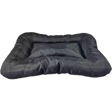 Imagem de Caminha Colchonete Impermeável Cachorro E Gatos 66 cm X 50 cm Luxo Lavável (Preto)