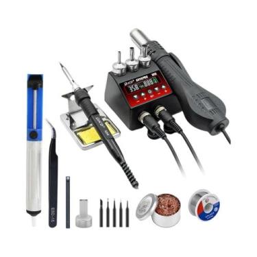 Imagem de Estação De Soldagem 2 Em 1 750W Com Controle De Fluxo De Ar E Display 