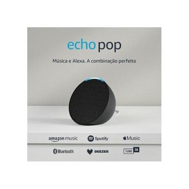 Imagem de Caixa de Som Inteligente Alexa Echo Pop com Assistente Virtual, Blueto