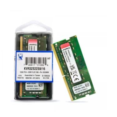 Imagem de Memoria 16gb P/ Notebook Kingston Ddr4 3200 Kvr32s22s8/16