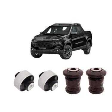 Imagem de Kit 4 Bucha Bandeja Dianteira Fiat Toro 2016 2017 2018 2019