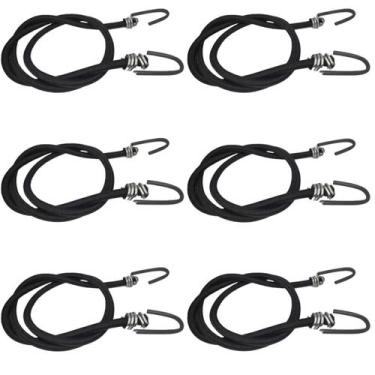 Imagem de 6 Elásticos Extensor Cordinha Gancho Ferro 2,0 Metros - Nacional