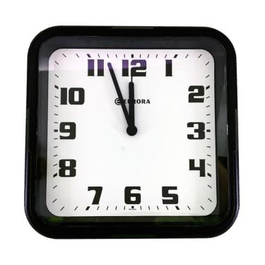 Imagem de Relógio de Parede Eurora Quadrado Preto 6540-145