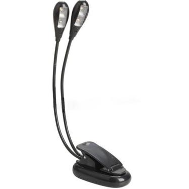 Imagem de Luminária De 4Leds,Dupla E Flexível P/Estante De Partitura