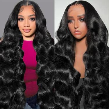 Imagem de Perucas frontais de renda coulifi Body Wave Human Hair 70 cm 180% de d