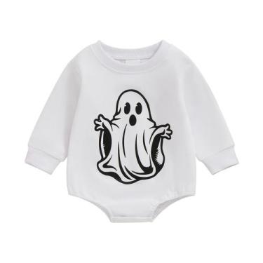 Imagem de Moletom Romper YINGISFITM Halloween Baby 12-18 meses