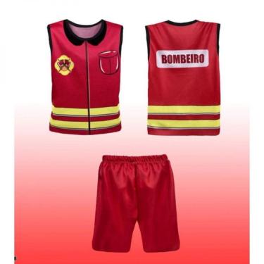 Imagem de Fantasia Infantil Bombeiro Verão