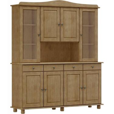 Imagem de Cristaleira Madeira Maciça 8 Portas 169 cm 8963 Freijo Milani Store