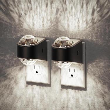 Imagem de Lâmpada noturna com projetor JandCase Star, pacote com 2 plug-ins de 5