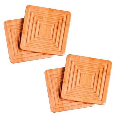 Imagem de Kit 4 Descanso Apoio Para Panela E Caneca Quente 4 Peças Mor