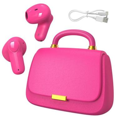 Imagem de Fones de ouvido intra-auriculares Ear Buds AncWear Bluetooth 5.3 rosa 
