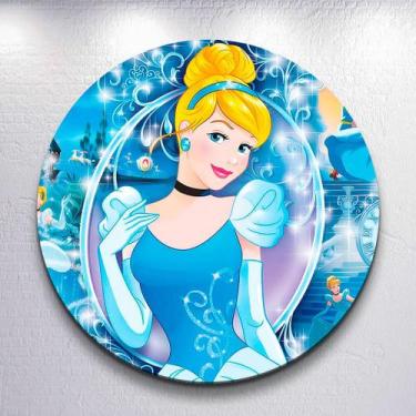 Imagem de Decoração com capa de painel festa princesa cristal mini e grande tama