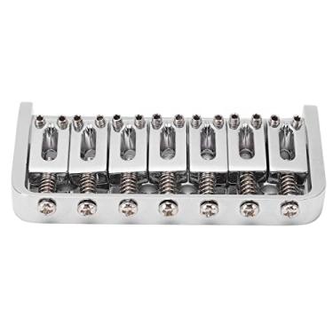 Imagem de Mingzhe Ponte Fixa de Guitarra de 7 Cordas, Peça Traseira de Metal para Guitarras Elétricas, Peça de Reposição, Acessórios para Músicos e Luthiers