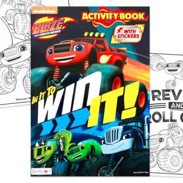 Imagem de Nickelodeon Blaze and the Monster Machines "Let's Blaze" Jumbo Coloring and Activity Book