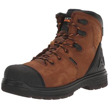 Imagem de ARIAT Bota Impermeável Masculina Outlaw Work Toe Carbono para Trabalho - 10033996, Marrom Cevada, 11 Big Kid