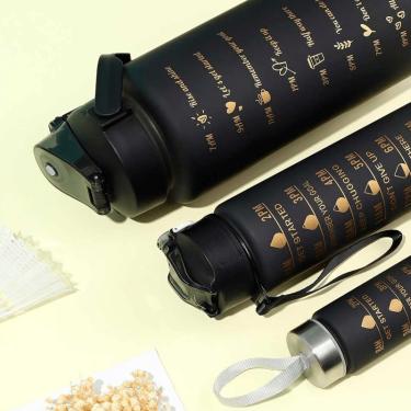 Imagem de Kit Garrafa Motivacional Squeeze - 03 Pecas