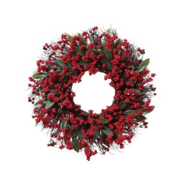 Imagem de Nishiyuenyi Guirlanda de Natal Artificial para Porta de Entrada, Faça Você Mesmo, Enfeite Natalino, Guirlanda Sazonal para O Dia de ação de Graças, Casa, 50cm