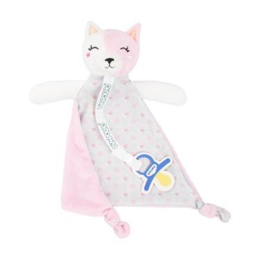 Imagem de Naninha Com Prendedor de Chupeta Pimpolho Menina, Gato