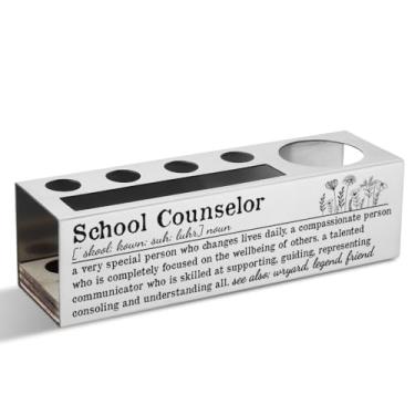 Imagem de NLOJHJ Presentes de agradecimento para conselheiro escolar, presentes atenciosos para conselheiro, presentes de admiração para conselheiro, presentes de papelaria para conselheiro, suporte de caneta