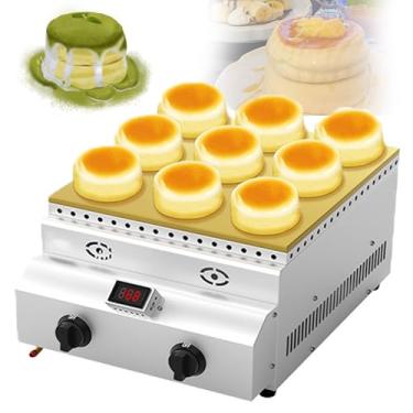 Imagem de MáQuina De Soufflé A GáS E Assadeira De Dorayaki Em AçO InoxidáVel 2800pa,Placa De Cobre Antiaderente De 8mm,Queimador Tipo H Para Cozinha DoméStica,Restaurante,Padaria Lanchonete