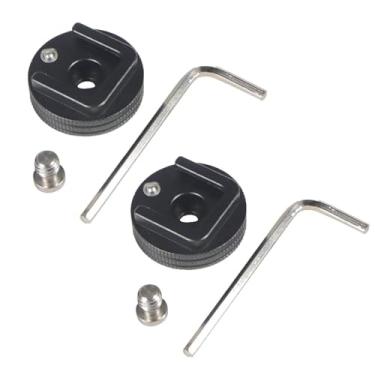 Imagem de NKSRCP Adaptador de montagem de tripé 2 peças 1/4 Hot Shoe para monitor de luz flash suporte de câmera DSLR Gimbal