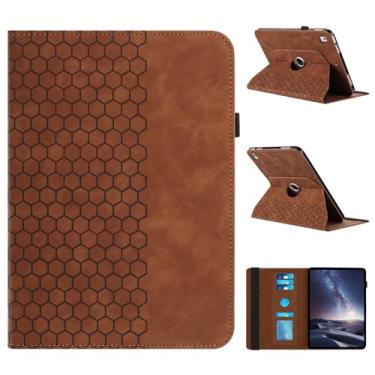 Imagem de Capa giratória para iPad 9ª/8ª/7ª geração 2021/2020/2019 iPad 10,2 polegadas, capa de couro premium giratória de 360 graus para iPad 9/8/7 geração com despertar/hibernar automaticamente, marrom