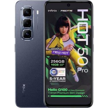 Imagem de Smartphone Infinix Hot 50 256GB 16GB (8+8) RAM Dual SIM Tela 6.7" - Pr