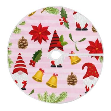 Imagem de SEHANY Saia para árvore de Natal, 91 cm, Papai Noel, vermelha, decoração de árvore de Natal, tapetes para decoração de festa de Natal em casa