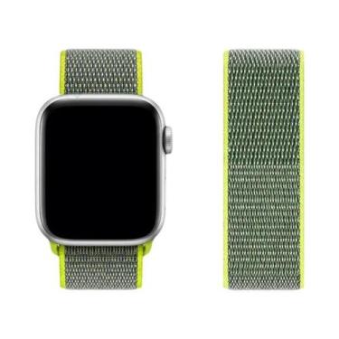 Imagem de Pulseira De Nylon Para Apple Watch Band 44mm 42 40mm 45mm 38 41mm Brac