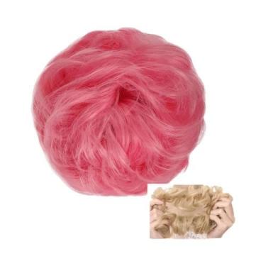 Imagem de Coque De Cabelo Sintético Cacheado Natural Para Mulheres, Extensões De