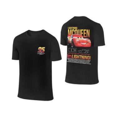 Imagem de Camiseta De Casal Lightning McQueen Sally De Verão Com Estampa Dupla F