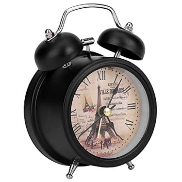 Imagem de YOUTHINK Mini Despertador Digital de Metal, Design Mudo Com Luzes, Relógio Vintage para Quarto e Estudantes (#01)