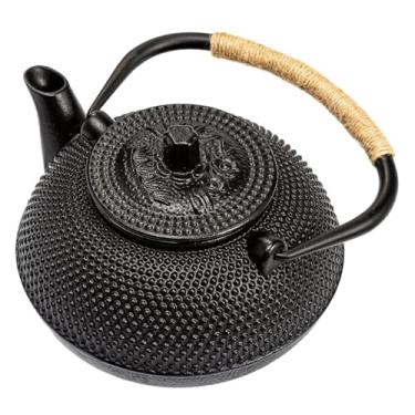 Imagem de Chaleira De Ferro Fundido | Interior Esmaltado Para Infusão E Ebulição | Chaleira para Fogão a Gás ou Elétrico - Para Uso Doméstico em Cozinha Restaurante com Fogão de Indução e em