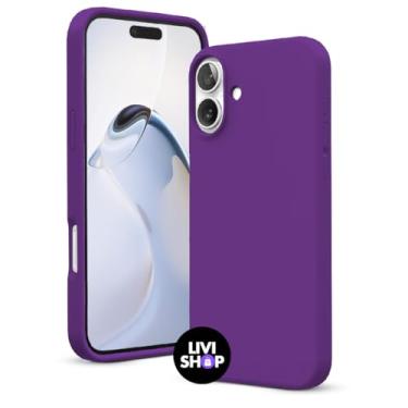 Imagem de Capa Case Capinha Para iPhone 16 Silicone Com Bordas Elevadas Aveludada Forro Premium (UVA)
